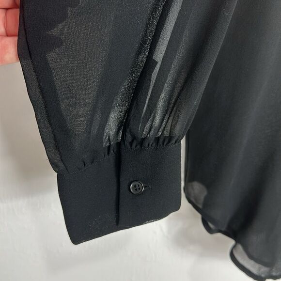 Lauren Sara Classics Vintage Silk Relaxed Fit Button Down Shirt Size M - Picture 4 of 8